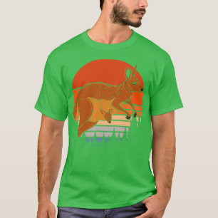 Australian Marsupial Outback Zoo Animal Retro Kang T-Shirt