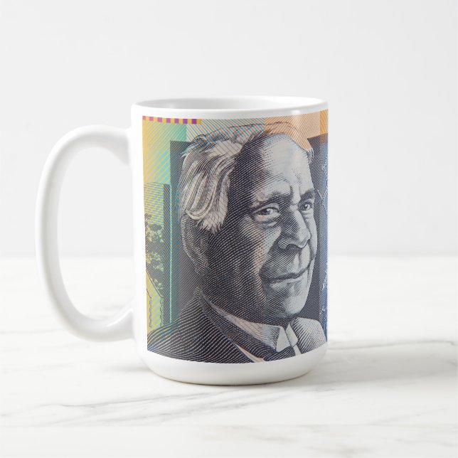 Australian money dollars coffee mug (Left)