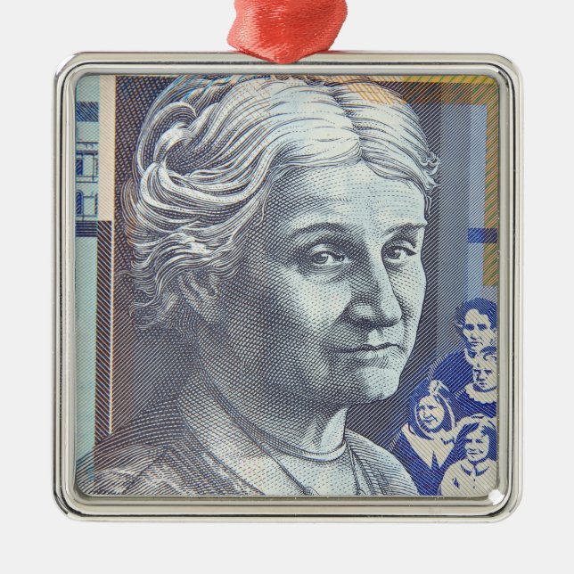 Australian money dollars metal tree decoration (Front)