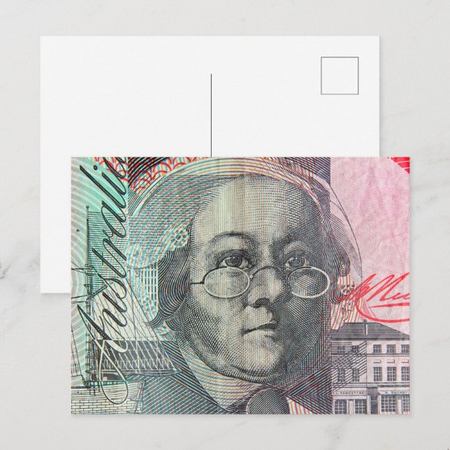 Australian money dollars postcard (Front/Back)