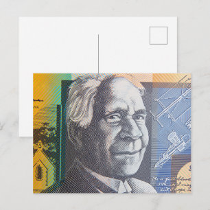 Australian money dollars postcard