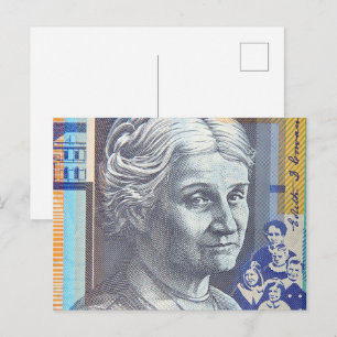 Australian money dollars postcard