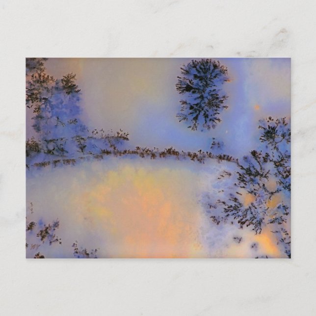 Australian Moss Agate Opus 2 Postcard (Front)