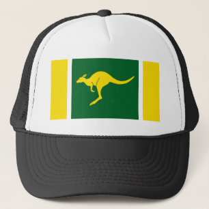 australian nation kangaroo flag trucker hat