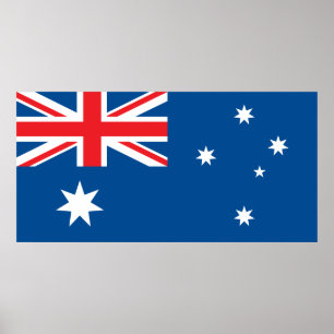 Australian national flag poster
