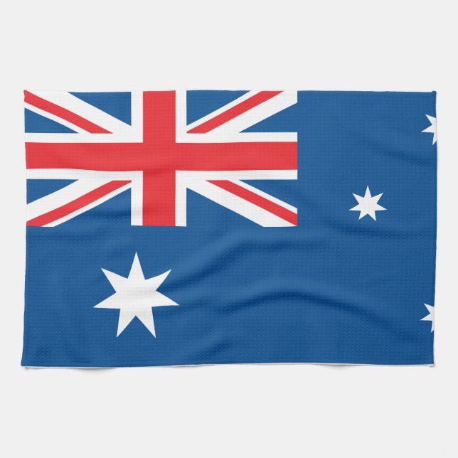 Australian national flag tea towel (Horizontal)