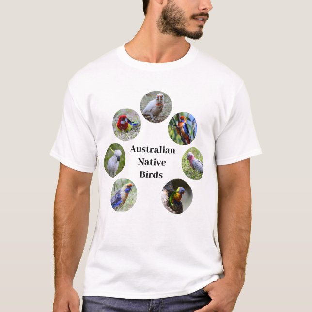 Australian Native Birds - Mens T-Shirt (Front)