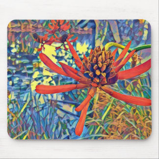 Australian Native Flame Tree Flower Mouse Mat