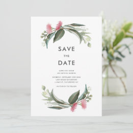 Australian Native Gum Blossom Save the Date