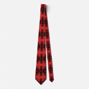 Australian Native Sturt Desert Pea Flower Pattern Tie