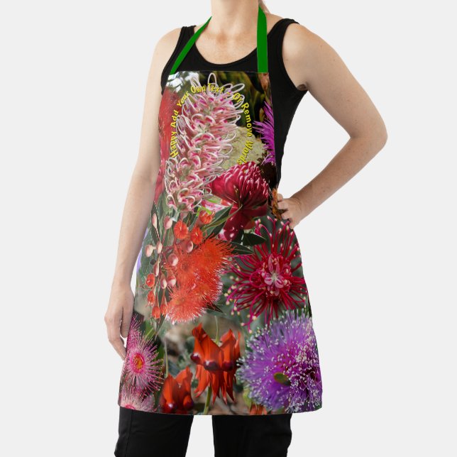 Australian Native Wild Flowers Apron (Insitu)
