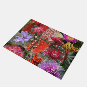 Australian Native Wild Flowers Doormat