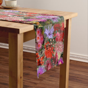 Australian Native Wild Flowers Short Table Runner