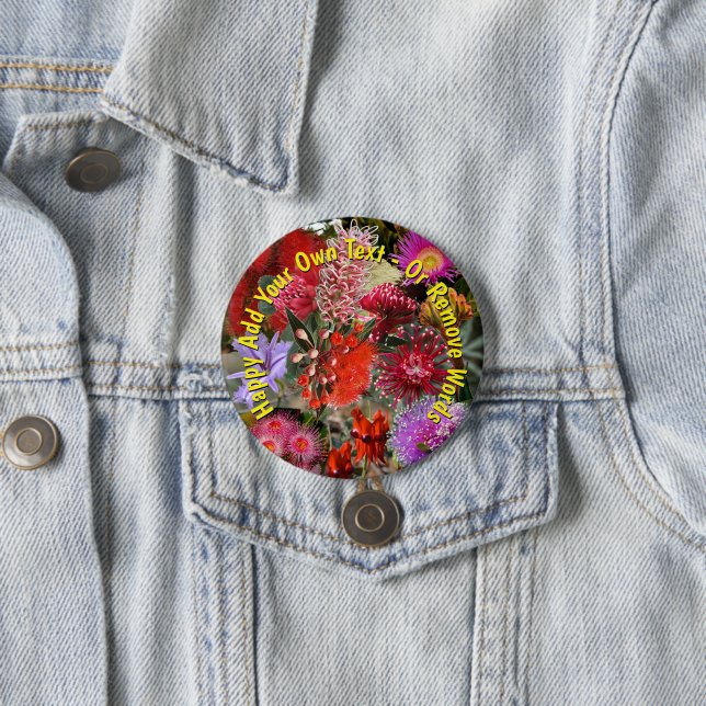 Australian Native Wild Flowers Small Badge (In Situ)