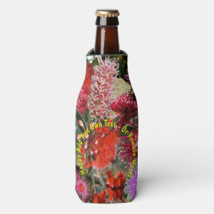 Australian Native Wild Flowers Stubby Holder