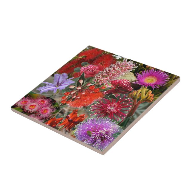 Australian Native Wild Flowers Tile (Side)