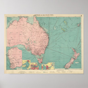 Australian, New Zealand ports Poster