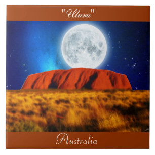 Australian Outback Ayers Rock "Uluru 6' Art Tile