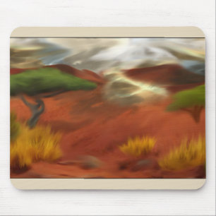 Australian Outback Dawn Abstract Art Mouse Mat