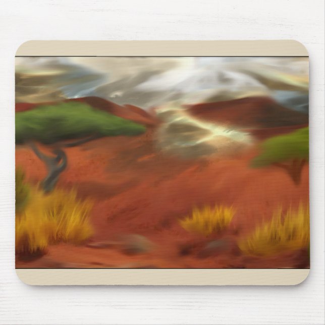 Australian Outback Dawn Abstract Art Mouse Mat (Front)