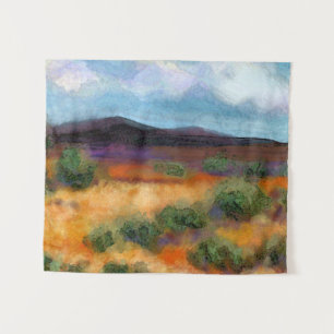 Australian outback impressionist  landscape tapestry