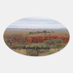 Australian outback landscape sticker