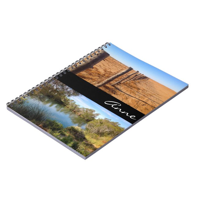 Australian outback notebook with name (Left Side)