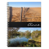 Australian outback notebook with name (Front)