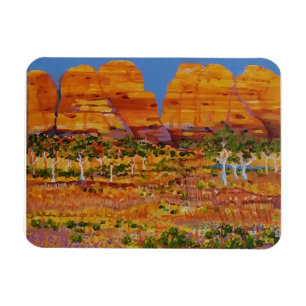 Australian Outback with wildflowers Magnet