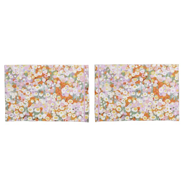 Australian paper daisy wildflowers pillowcase (Front-Set)