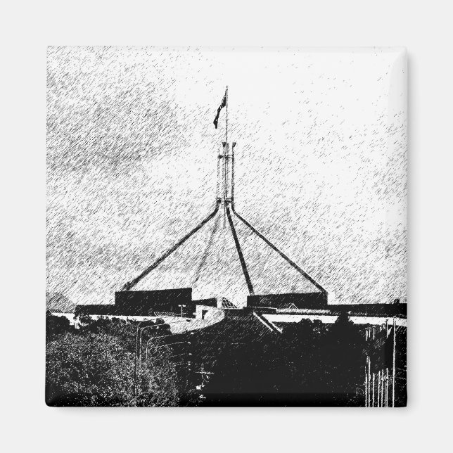 Australian Parliament - Canberra Magnet (Front)