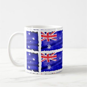 Australian Patriotic Flag of Australia for Aussies Coffee Mug