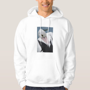 Australian pelican close up hoodie
