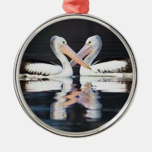 Australian Pelicans Pelecanus Conspicillatus Metal Tree Decoration
