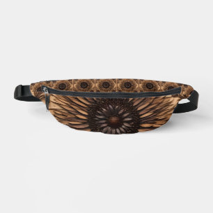 Australian Petals: Banksia Flower Wood Print Bum Bags
