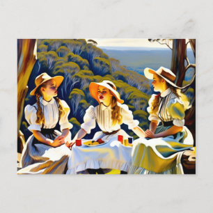 Australian Picnic at Hanging Rock  Postcard