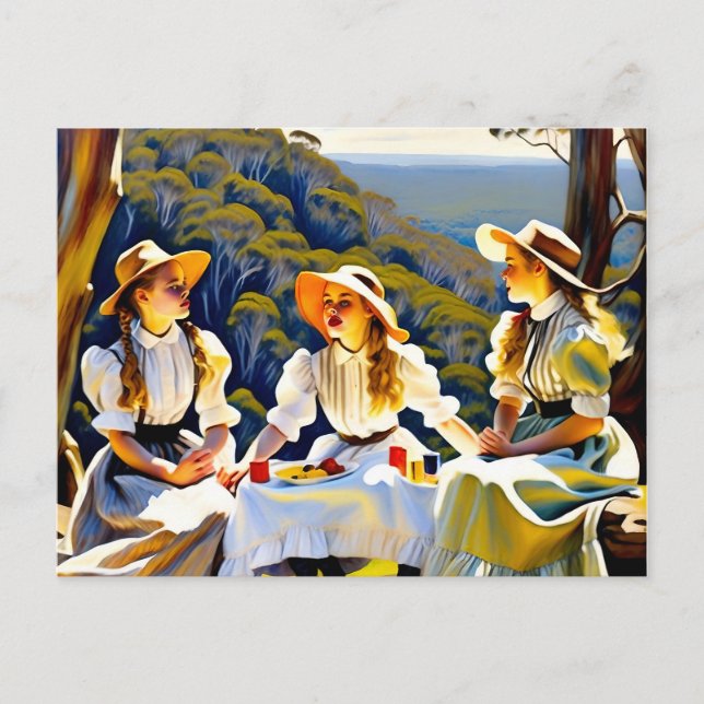Australian Picnic at Hanging Rock  Postcard (Front)