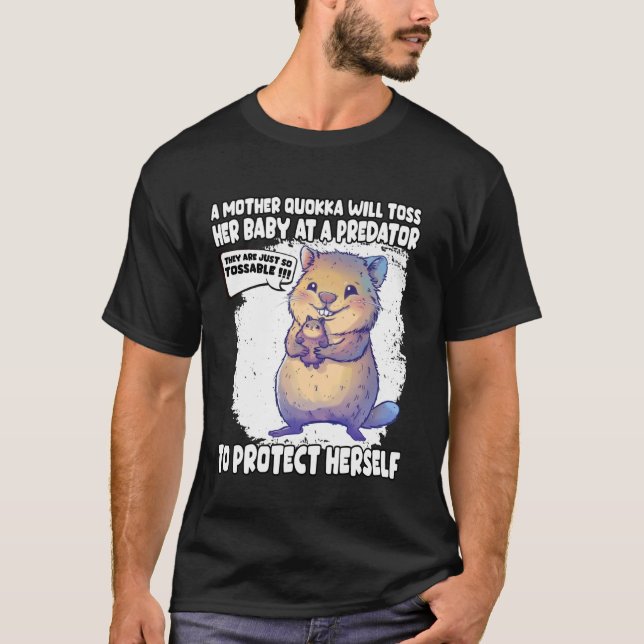 Australian Quokka Cute Mother's Day T Cheeky Quokk T-Shirt (Front)