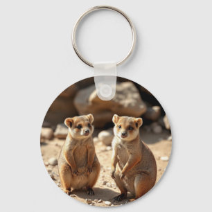 Australian Quokka Twins, Key Ring