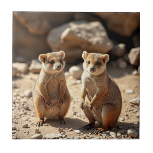 Australian Quokka Twins, Tile