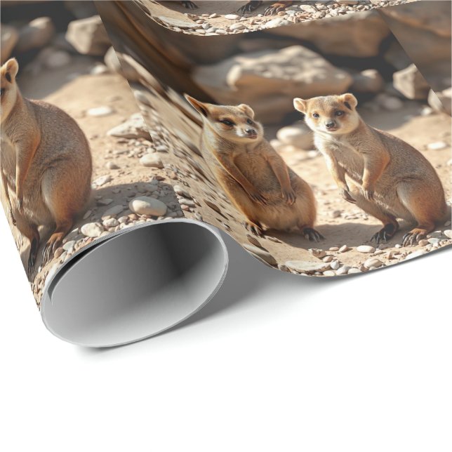 Australian Quokka Twins, Wrapping Paper (Roll Corner)