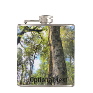 Australian Rainforest Eucalyptus Gum Trees Hip Flask