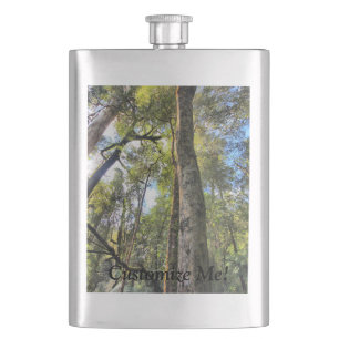 Australian Rainforest Eucalyptus Gum Trees Hip Flask