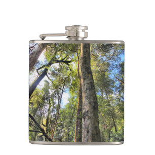 Australian Rainforest Eucalyptus Gum Trees Hip Flask