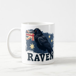 Australian Raven Corvus Coronoides Bird Coffee Mug