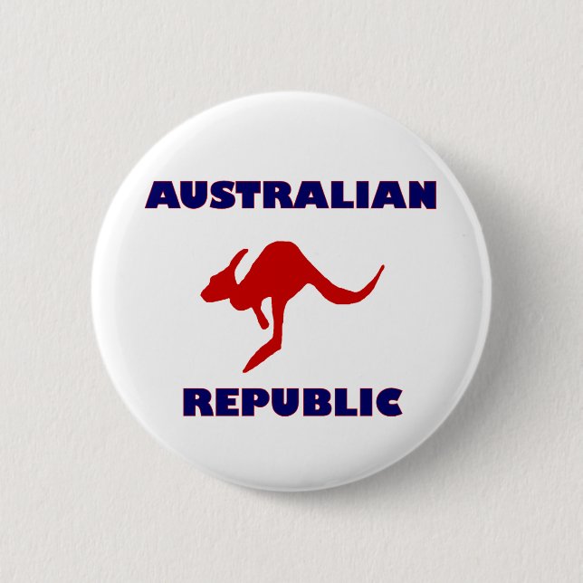 Australian Republic 6 Cm Round Badge (Front)