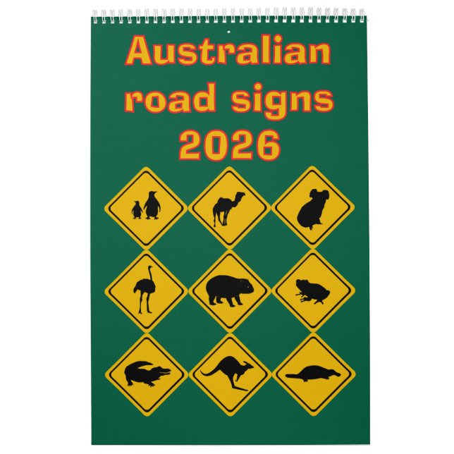 Australian road signs 2026 calendar (Cover)
