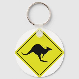 australian roadsign kangaroo australia key ring