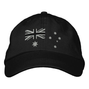 Australian Rocker Flag Embroidery Embroidered Hat