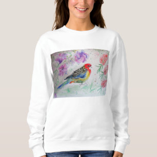 Australian Rosella Parrot Watercolour Sweatshirt